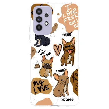 Picasee silikónový prehľadný obal pre Samsung Galaxy A32 4G SM-A325F - Frenchies
