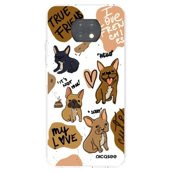 Picasee silikónový prehľadný obal pre Xiaomi Redmi Note 9T - Frenchies