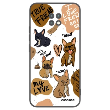 Picasee silikónový čierny obal pre Xiaomi Redmi Note 9T - Frenchies