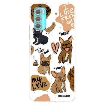 Picasee silikónový prehľadný obal pre Motorola Moto G60 - Frenchies