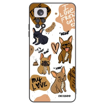 Picasee silikónový čierny obal pre Xiaomi Redmi Note 11 - Frenchies