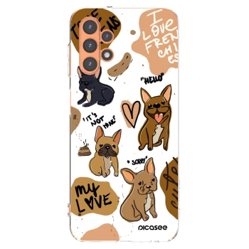 Picasee silikónový prehľadný obal pre Samsung Galaxy A13 4G A135 - Frenchies