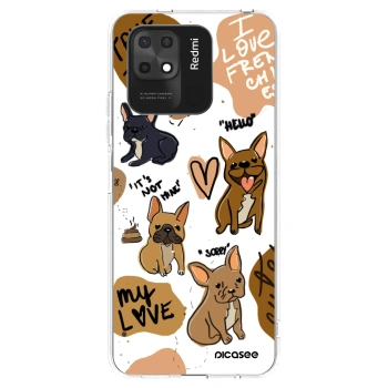Picasee silikónový prehľadný obal pre Xiaomi Redmi 10C - Frenchies