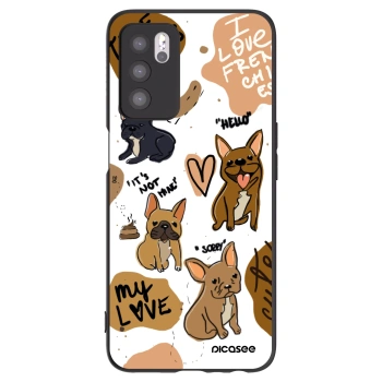 Picasee silikónový čierny obal pre OPPO A16 - Frenchies