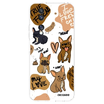 Picasee silikónový prehľadný obal pre Honor 70 - Frenchies