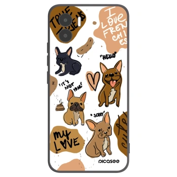 Picasee silikónový čierny obal pre Xiaomi Redmi A1 - Frenchies