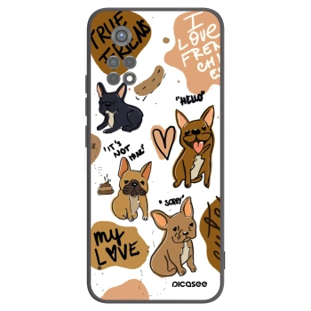 Picasee silikónový čierny obal pre Xiaomi Redmi Note 11S 5G - Frenchies