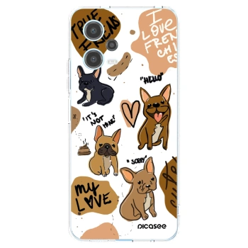 Picasee silikónový prehľadný obal pre Xiaomi Redmi Note 12 5G - Frenchies
