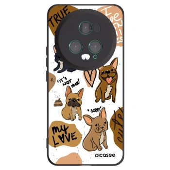 Picasee silikónový čierny obal pre Honor Magic5 Pro - Frenchies