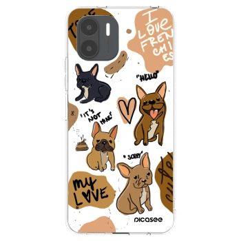 Picasee silikónový prehľadný obal pre Xiaomi Redmi A2 - Frenchies