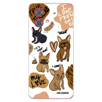 Picasee silikónový prehľadný obal pre Motorola Moto G84 5G - Frenchies