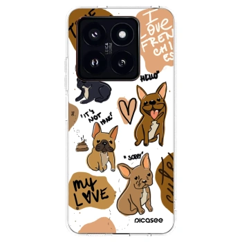 Picasee silikónový prehľadný obal pre Xiaomi 14 Pro - Frenchies