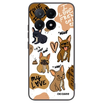 Picasee silikónový čierny obal pre Xiaomi Poco X6 Pro - Frenchies
