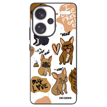 Picasee silikónový čierny obal pre Xiaomi Redmi Note 13 Pro+ 5G - Frenchies