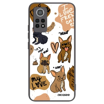 Picasee silikónový čierny obal pre Xiaomi Redmi Note 12 Pro 4G - Frenchies