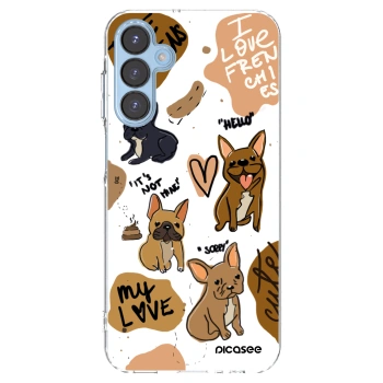 Picasee silikónový prehľadný obal pre Samsung Galaxy A15 A156B 5G - Frenchies