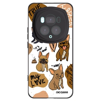 Picasee silikónový čierny obal pre Honor Magic6 Pro - Frenchies