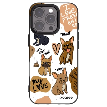 Picasee silikónový čierny obal pre Apple iPhone 16 Pro - Frenchies