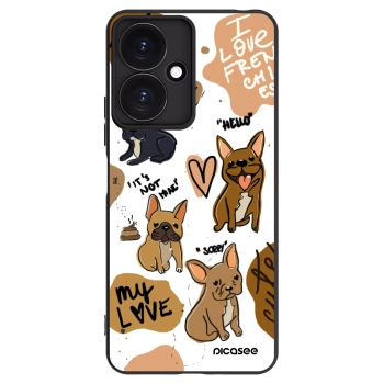 Picasee silikónový čierny obal pre Xiaomi Redmi 13C 5G - Frenchies