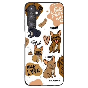 Picasee silikónový čierny obal pre Samsung Galaxy A05s A057G - Frenchies