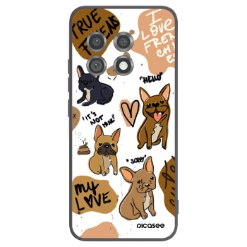 Picasee silikónový čierny obal pre OnePlus 11 5G - Frenchies