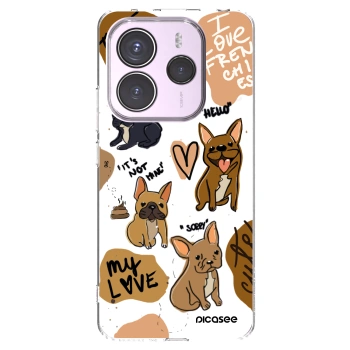 Picasee silikónový prehľadný obal pre Xiaomi Redmi Note 14 5G - Frenchies