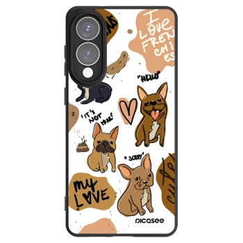 Picasee silikónový čierny obal pre Samsung Galaxy S25 Edge 5G - Frenchies