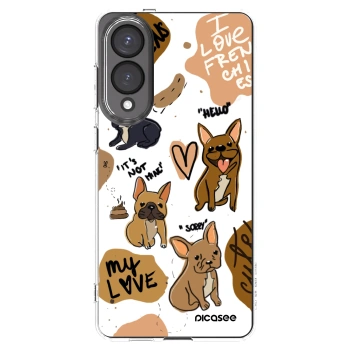 Picasee silikónový prehľadný obal pre Samsung Galaxy S25 Edge 5G - Frenchies