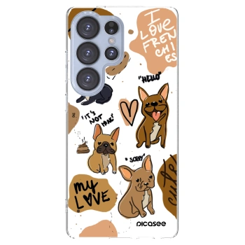 Picasee silikónový prehľadný obal pre Samsung Galaxy S25 Ultra 5G - Frenchies