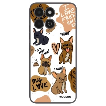 Picasee silikónový čierny obal pre Honor 200 Smart 5G - Frenchies