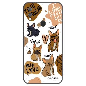 Picasee silikónový čierny obal pre Xiaomi Redmi Note 7 - Frenchies