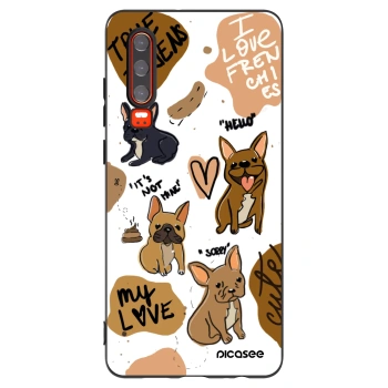 Picasee silikónový čierny obal pre Huawei P30 - Frenchies