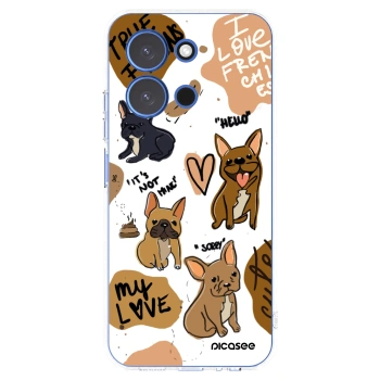 Picasee silikónový prehľadný obal pre Xiaomi Redmi 15C 4G - Frenchies