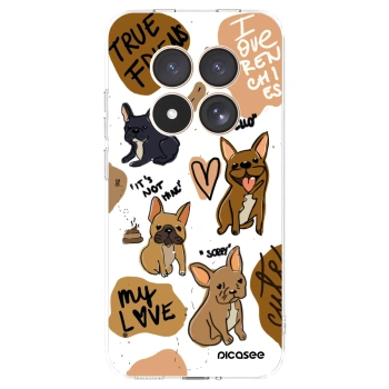 Picasee silikónový prehľadný obal pre Xiaomi Redmi Note 15 Pro 4G - Frenchies