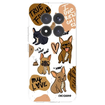 Picasee silikónový prehľadný obal pre Xiaomi Redmi Note 15 Pro+ - Frenchies