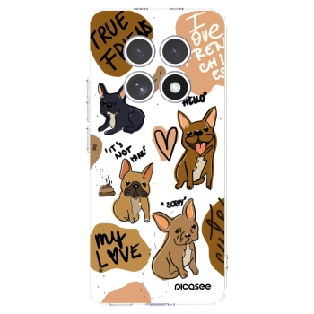 Picasee silikónový prehľadný obal pre Xiaomi Redmi Note 15 - Frenchies