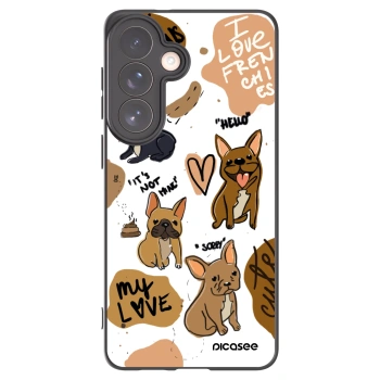 Picasee silikónový čierny obal pre Samsung Galaxy S26+ - Frenchies