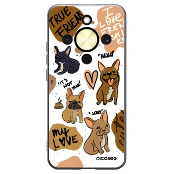 Picasee silikónový čierny obal pre Honor Magic8 Lite 5G - Frenchies