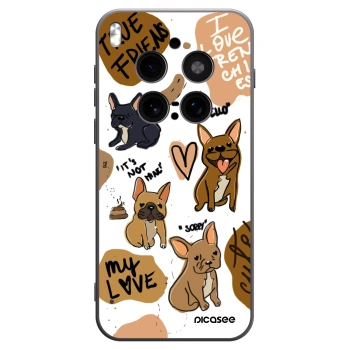 Picasee silikónový čierny obal pre Vivo X300 Pro - Frenchies