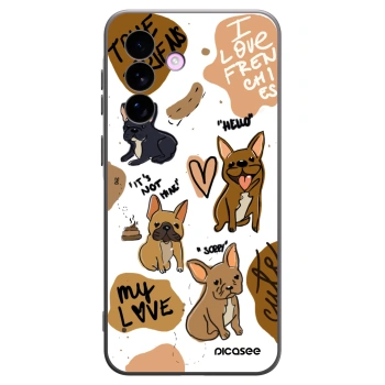 Picasee silikónový čierny obal pre Samsung Galaxy A57 5G - Frenchies