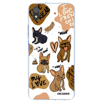 Picasee silikónový prehľadný obal pre Xiaomi Redmi 7A - Frenchies