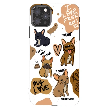 Picasee silikónový prehľadný obal pre Apple iPhone 11 Pro Max - Frenchies