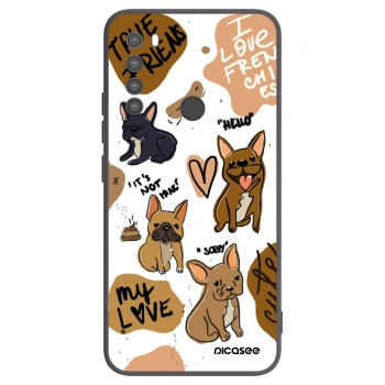 Picasee silikónový čierny obal pre Xiaomi Redmi Note 8 - Frenchies