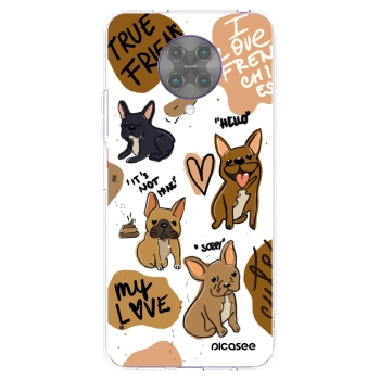 Picasee silikónový prehľadný obal pre Xiaomi Poco F2 Pro - Frenchies