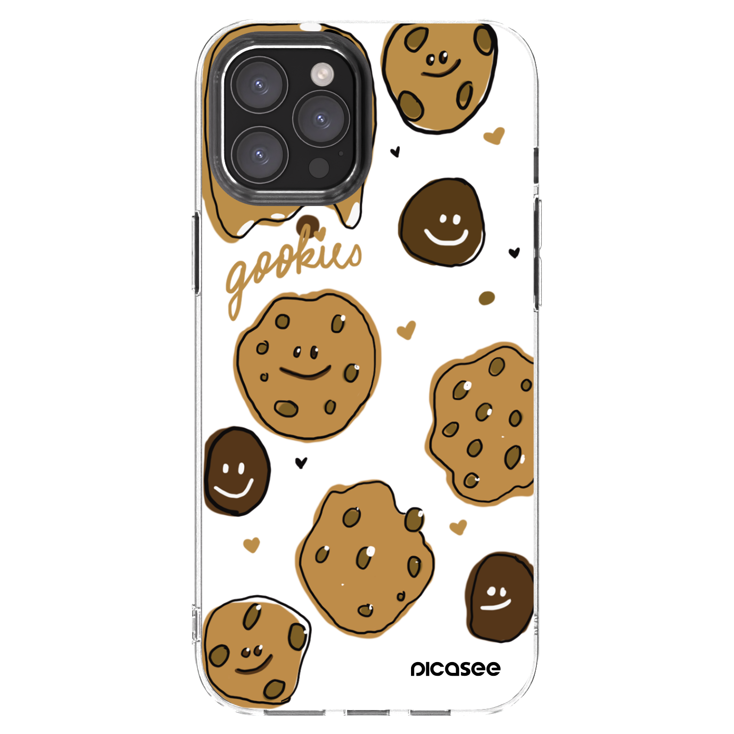 Picasee silikónový prehľadný obal pre Apple iPhone 12 Pro Max - Gookies