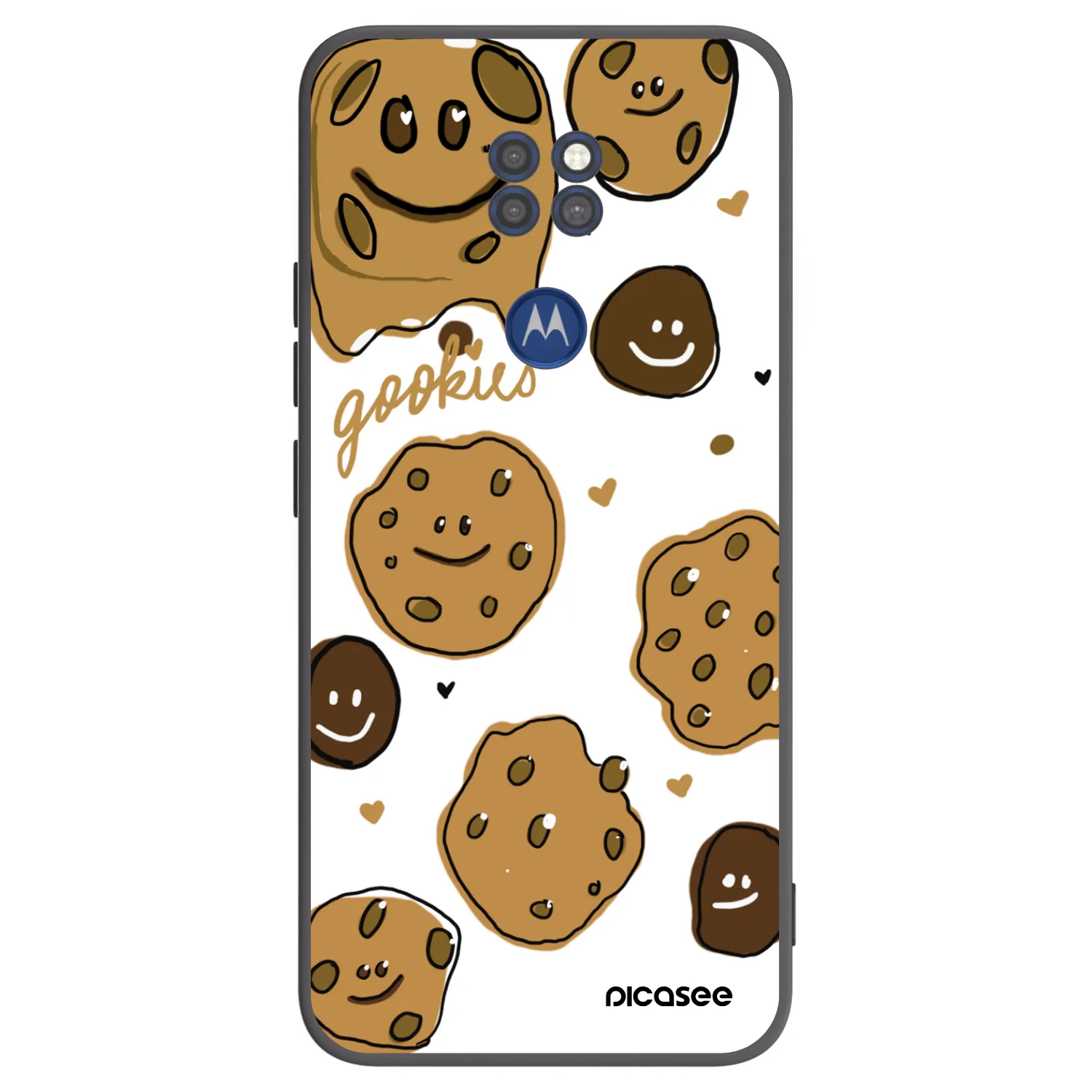 Picasee silikónový čierny obal pre Motorola Moto G9 Play - Gookies