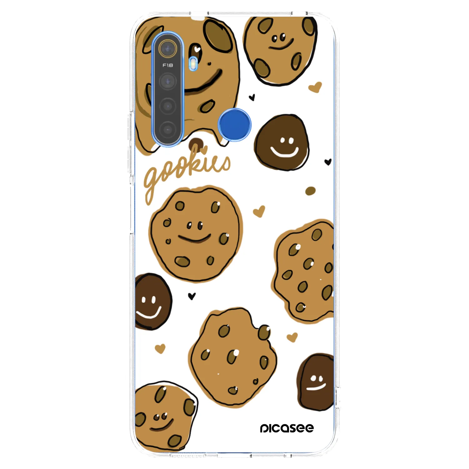Picasee silikónový prehľadný obal pre Realme 5 - Gookies