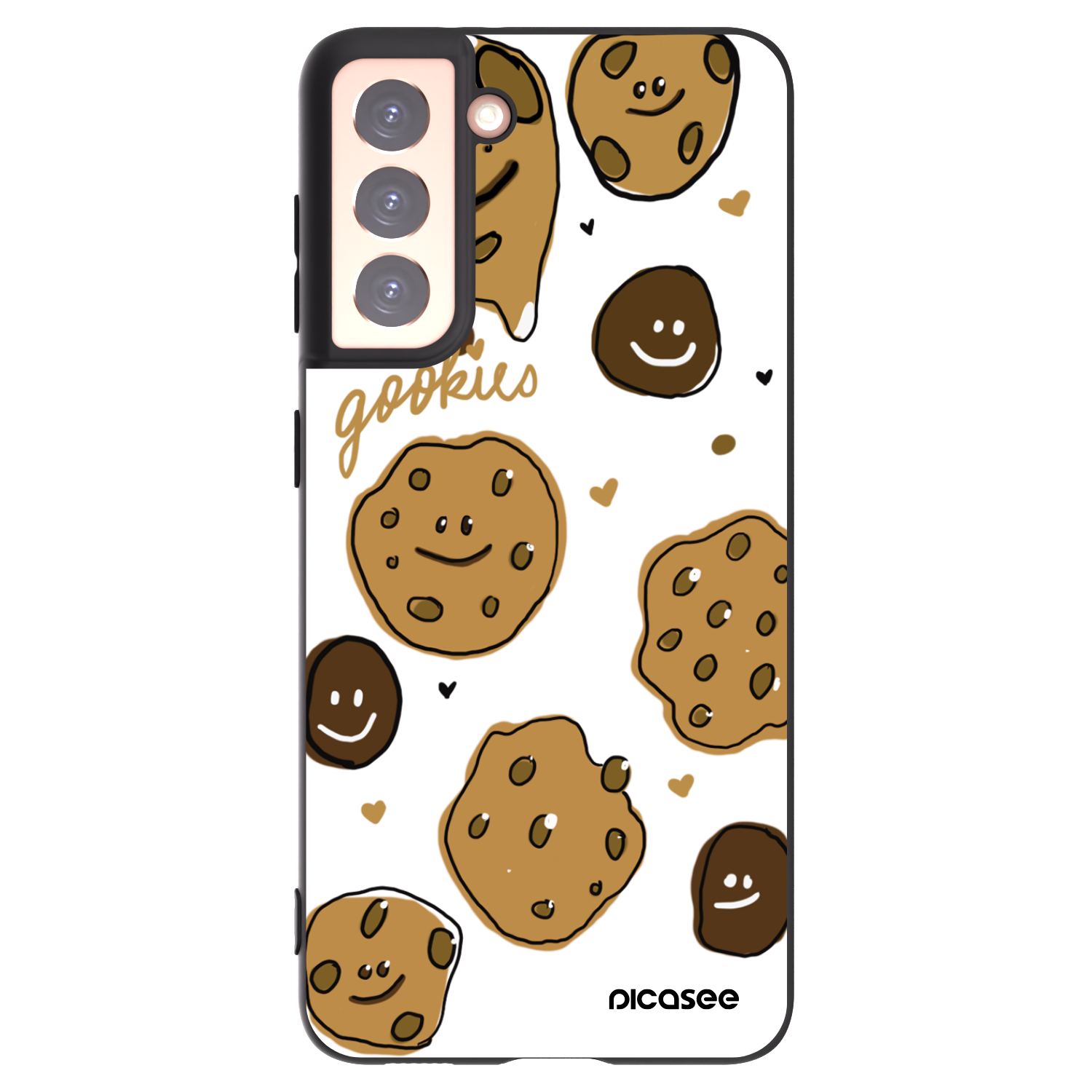 Silikónový čierny obal pre Samsung Galaxy S21 5G G991B - Gookies