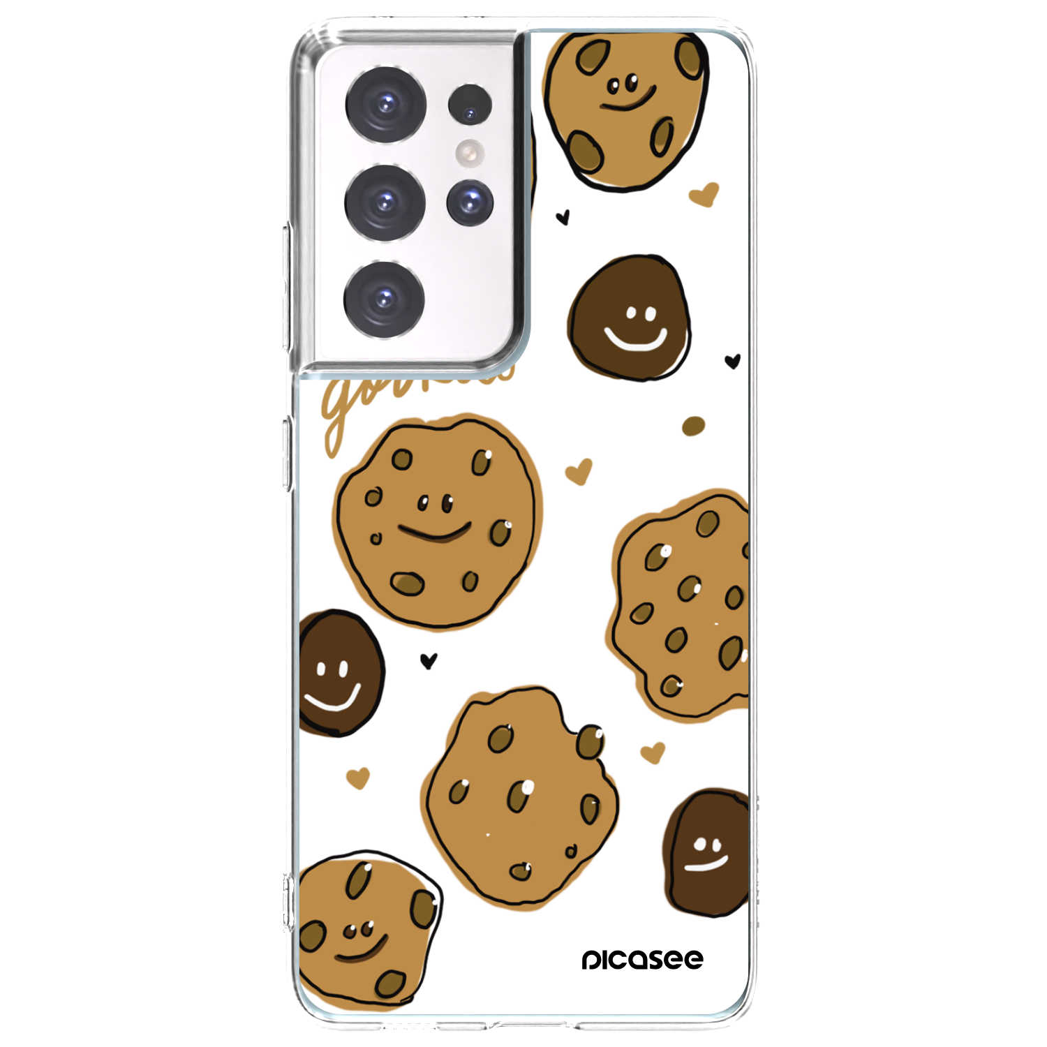 Picasee silikónový prehľadný obal pre Samsung Galaxy S21 Ultra 5G G998B - Gookies