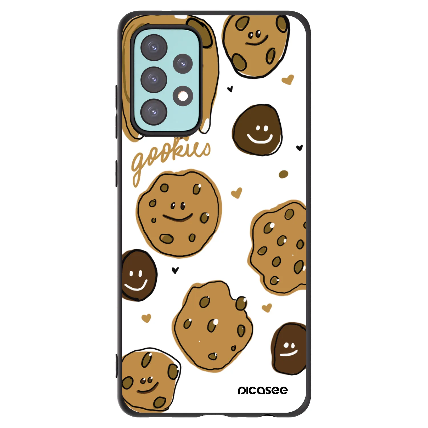 Picasee silikónový čierny obal pre Samsung Galaxy A72 A725F - Gookies